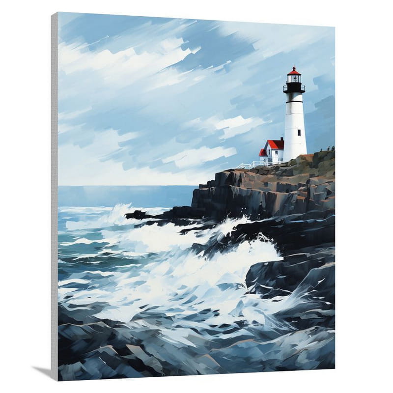 Serendipitous Lighthouse - Minimalist - Canvas Print