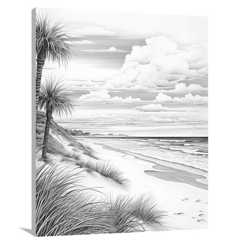 Serenity by the Carolina Shore - Canvas Print