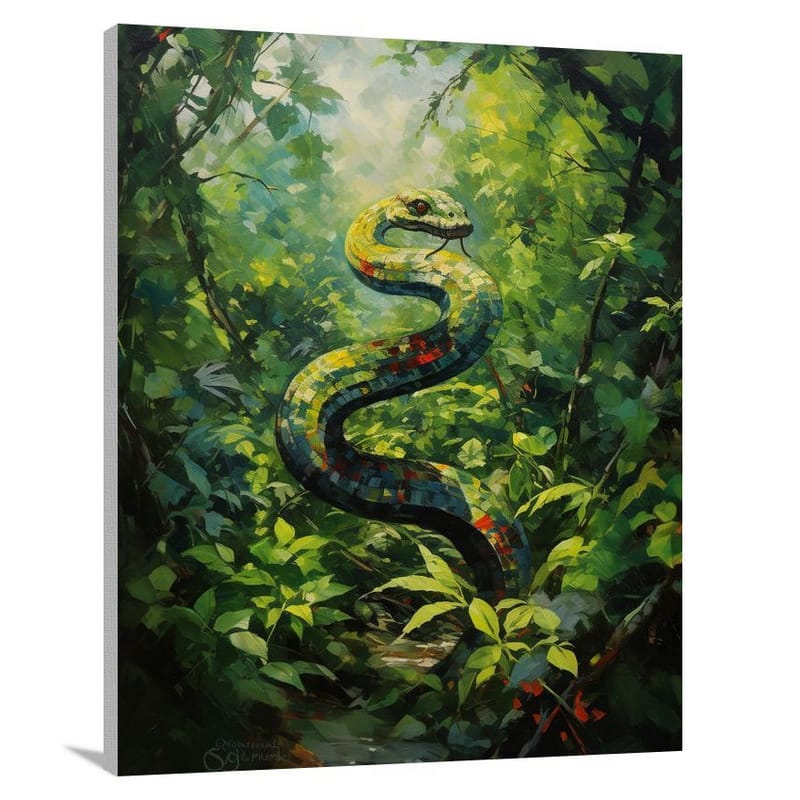 Serpentine Symphony - Impressionist - Canvas Print