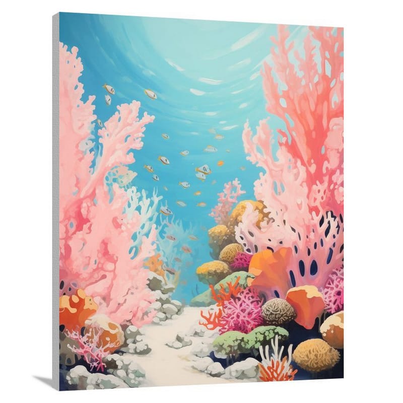 Seychelles' Underwater Symphony - Canvas Print