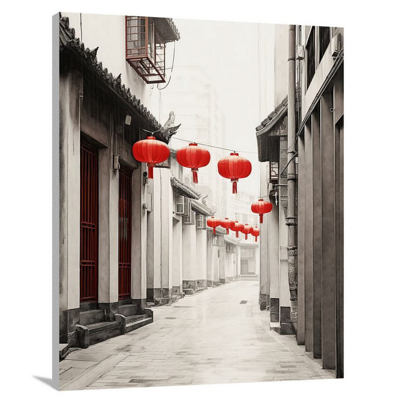 Shanghai Memories - Minimalist - Canvas Print