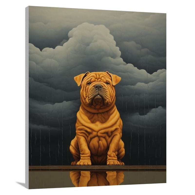 Shar-Pei's Loyalty - Canvas Print