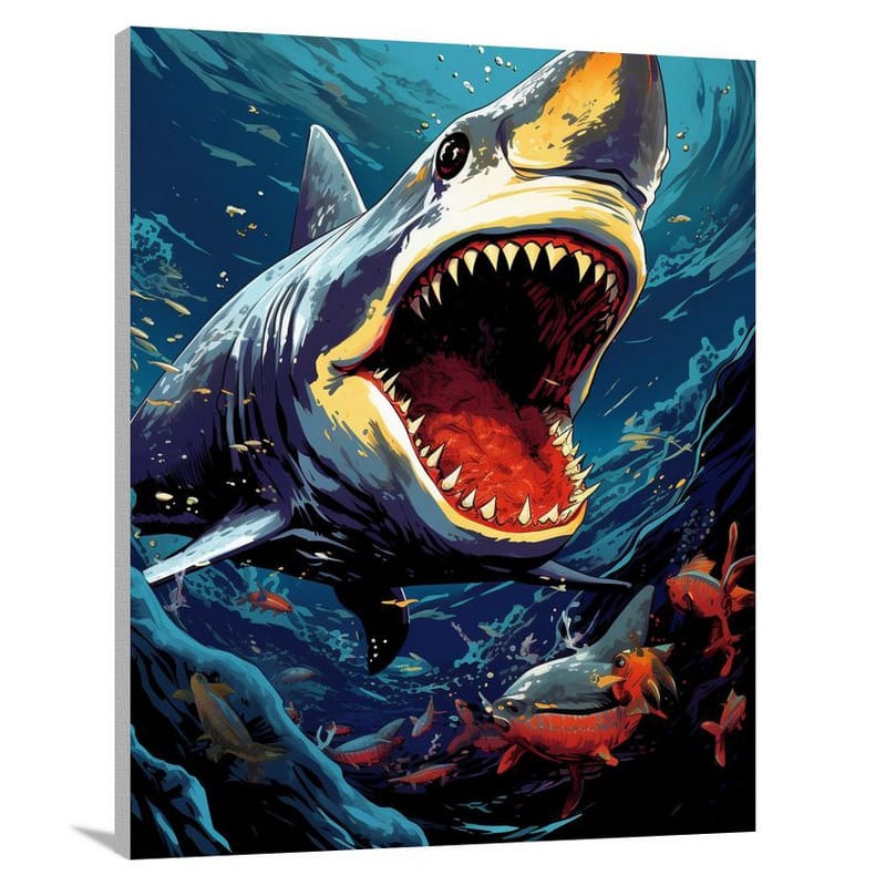 Shark's Clash - Canvas Print