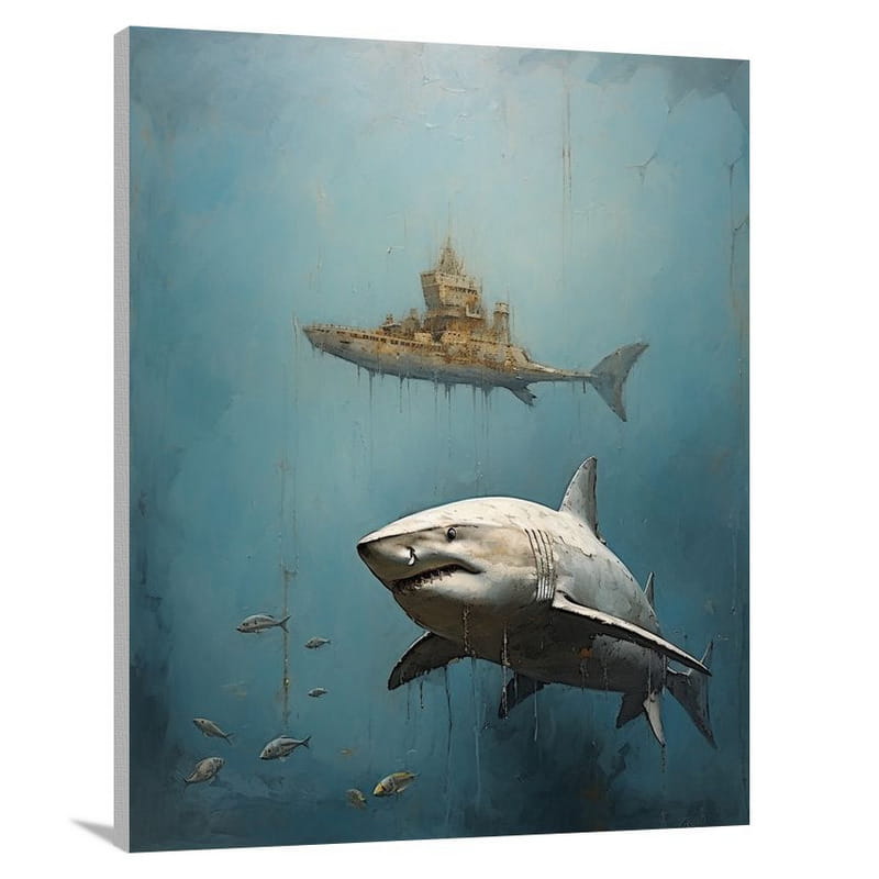 Shark's Serenade - Canvas Print