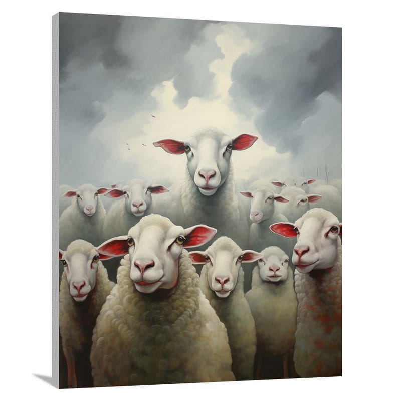 Sheep's Refuge - Canvas Print