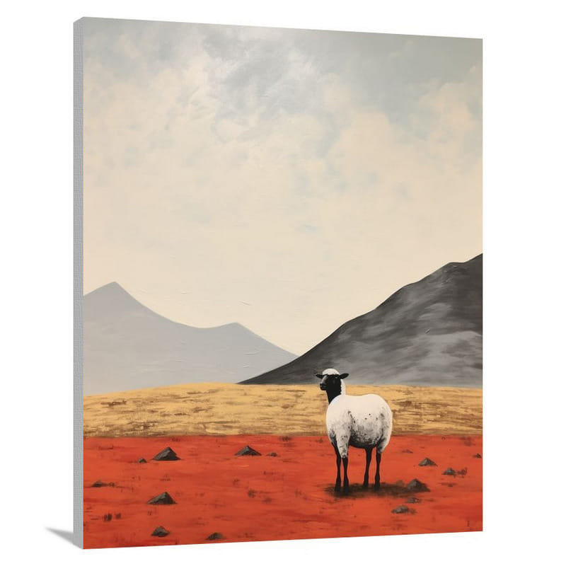 Sheep's Resilience - Canvas Print