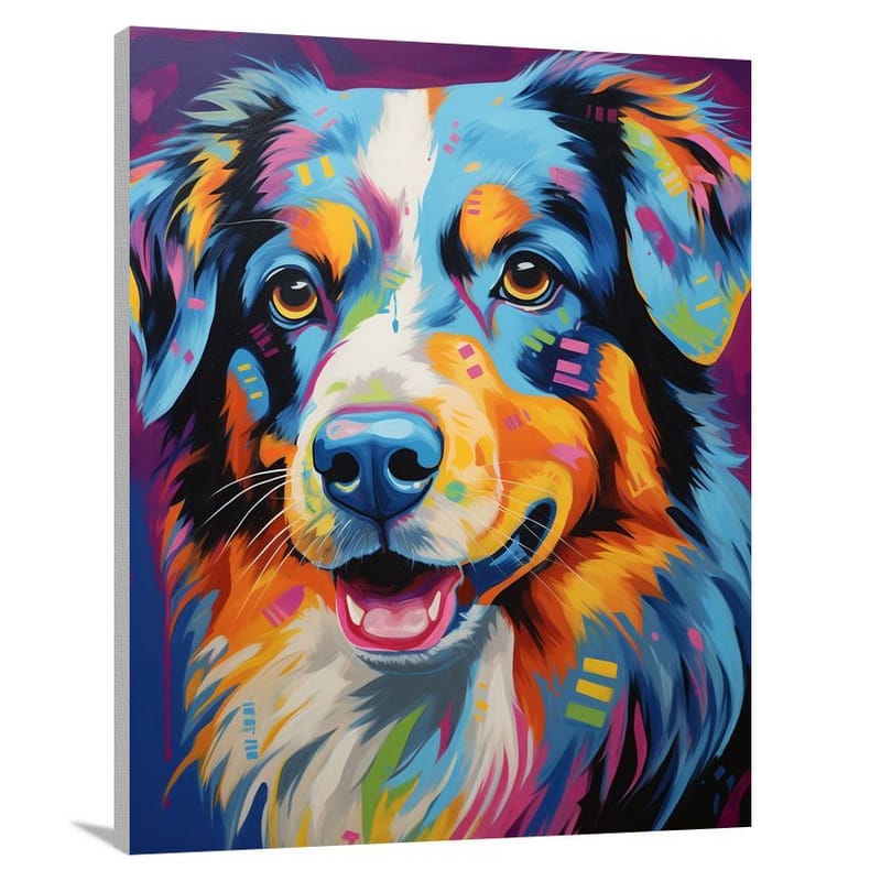 Shepherd's Gaze: Pop Art Dogs - Canvas Print