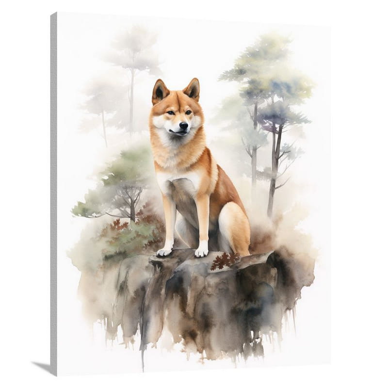 Shiba Inu Guardian - Canvas Print