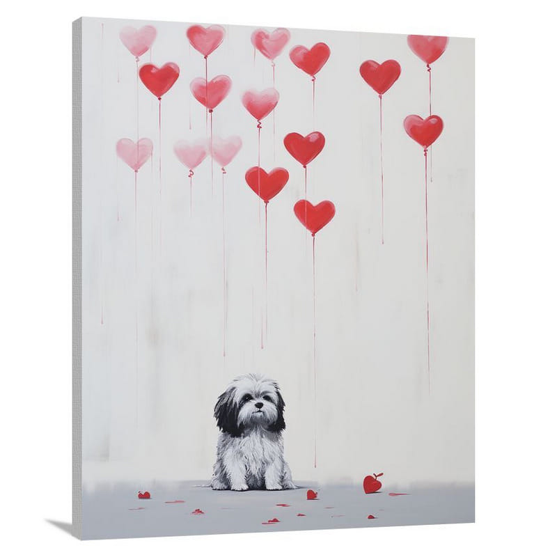 Shih Tzu Love - Canvas Print