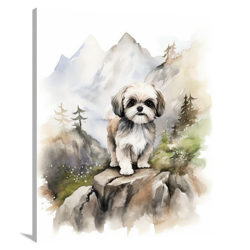 Shih Tzu's Journey - Canvas Print