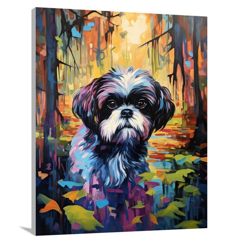 Shih Tzu's Mystic Gaze - Canvas Print