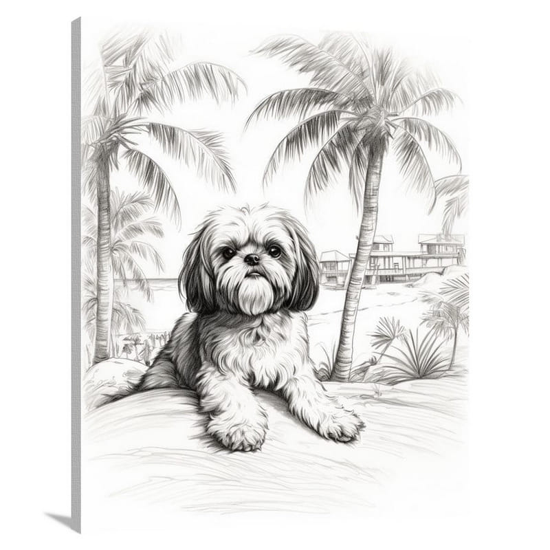 Shih Tzu Serenity - Canvas Print