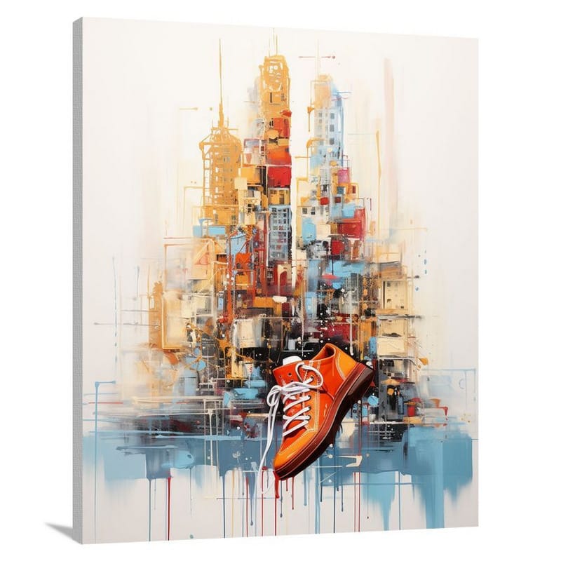 Shoe Cityscape - Canvas Print