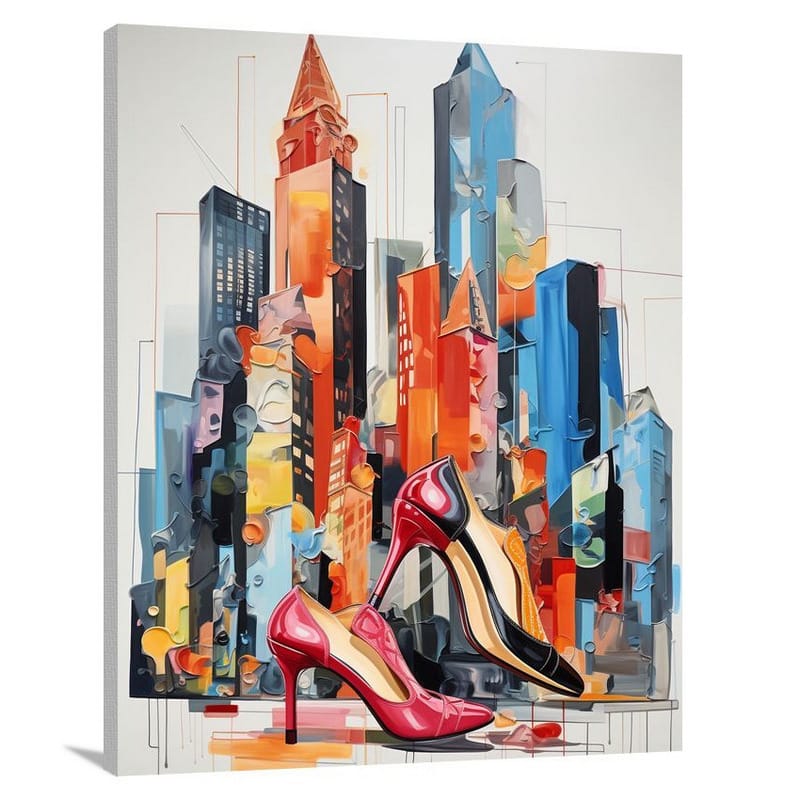 Shoe Cityscape - Hobbies - Canvas Print
