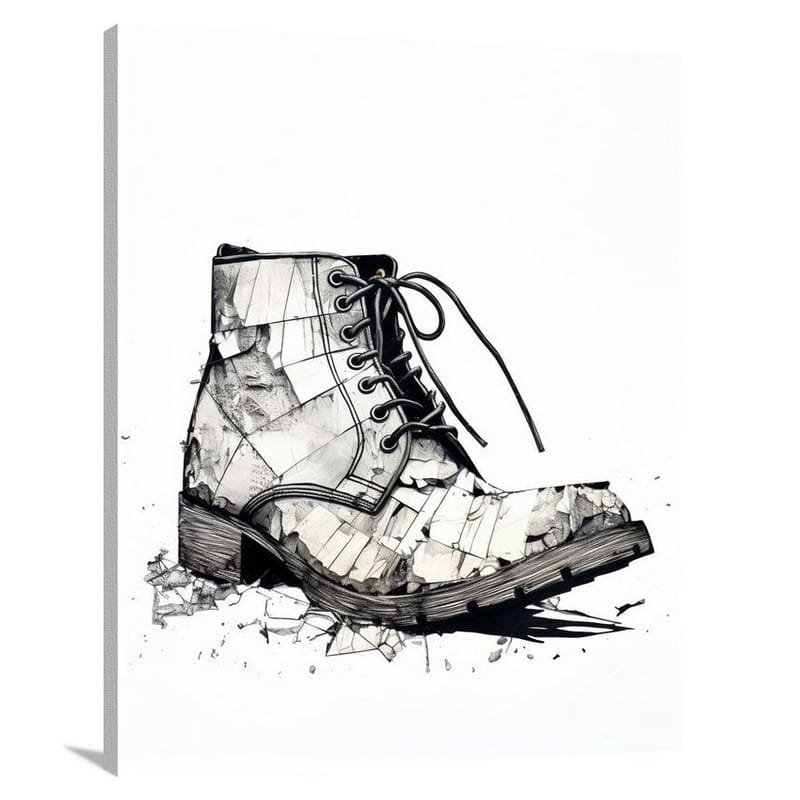 Shoe's Resilience - Canvas Print