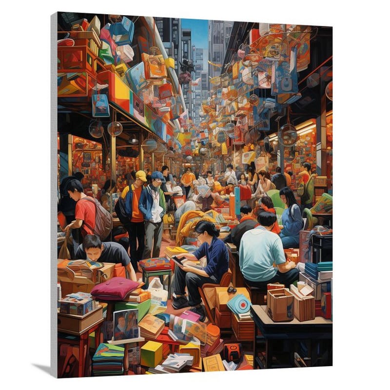 Shopping Extravaganza - Pop Art - Canvas Print
