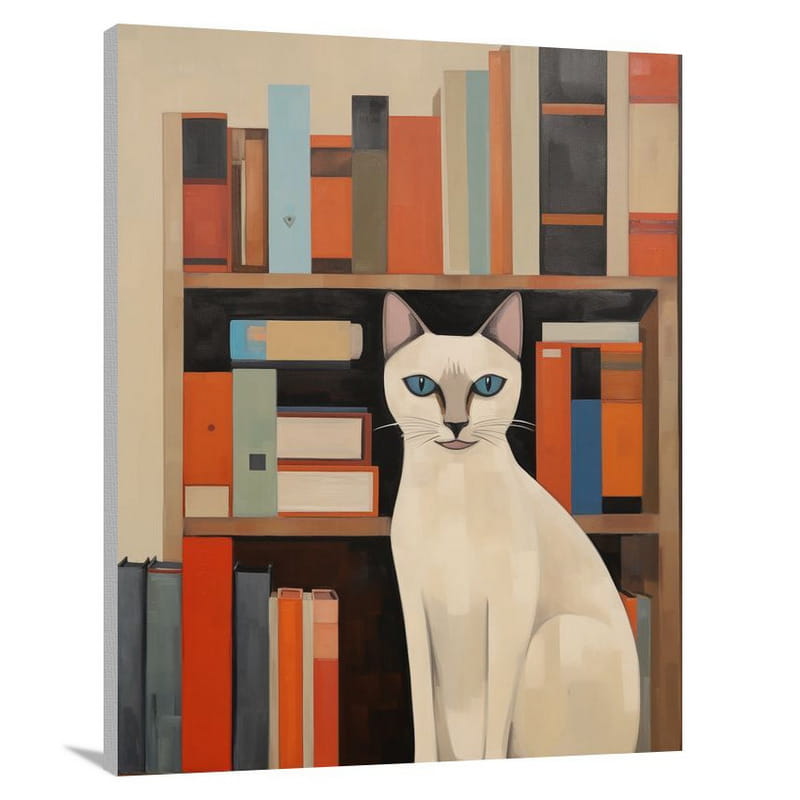 Siamese Cat - Minimalist - Canvas Print