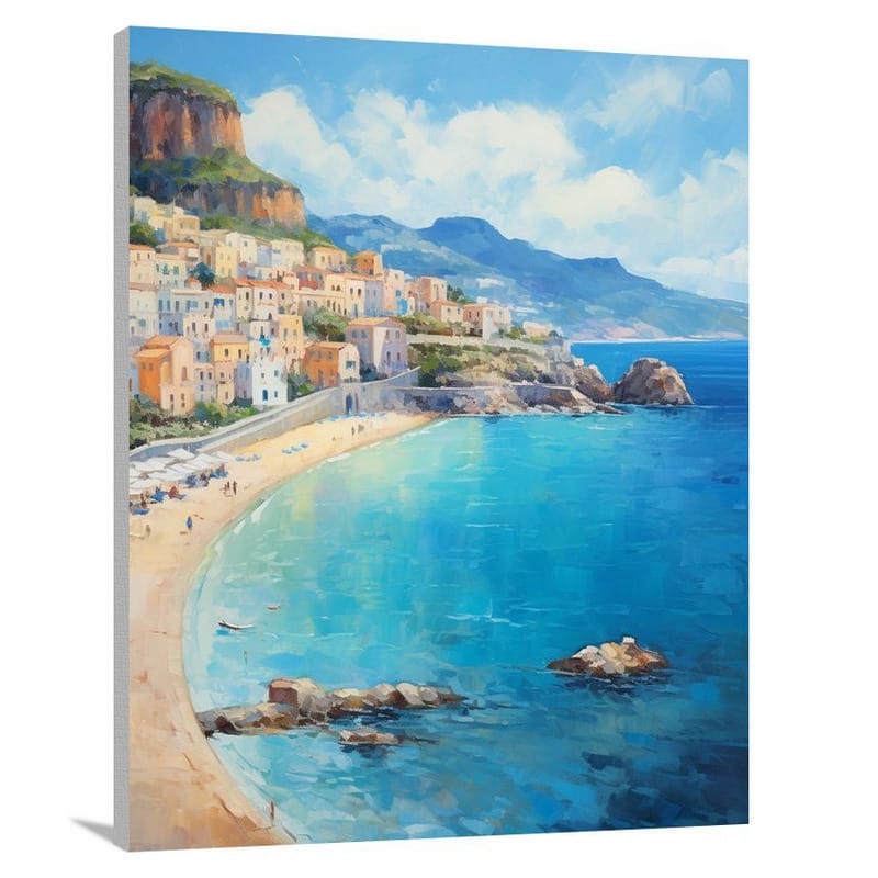 Sicilian Coastal Serenade - Canvas Print