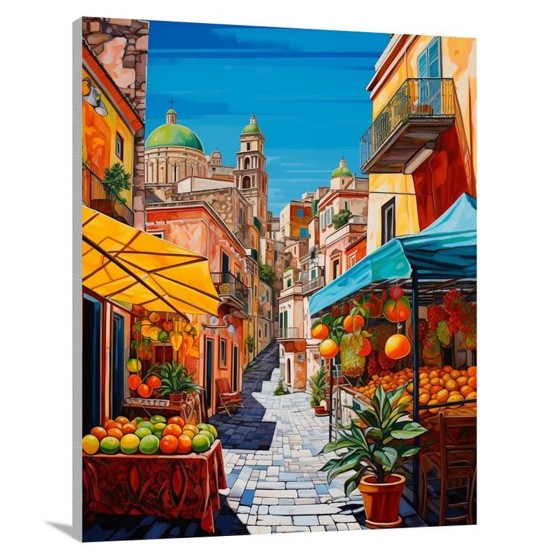 Sicilian Market - Canvas Print