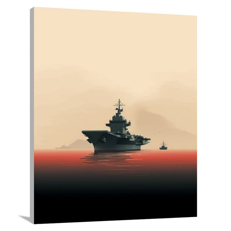 Silent Guardian: Aircraft Carrier - Canvas Print
