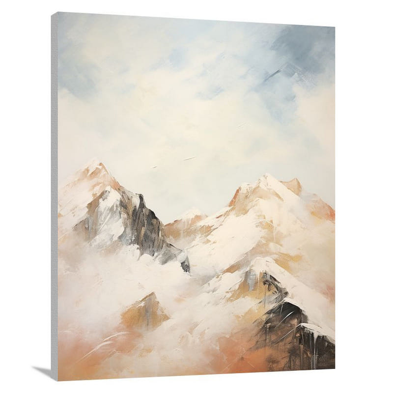 Silent Majesty: Rocky Mountain Serenity - Canvas Print