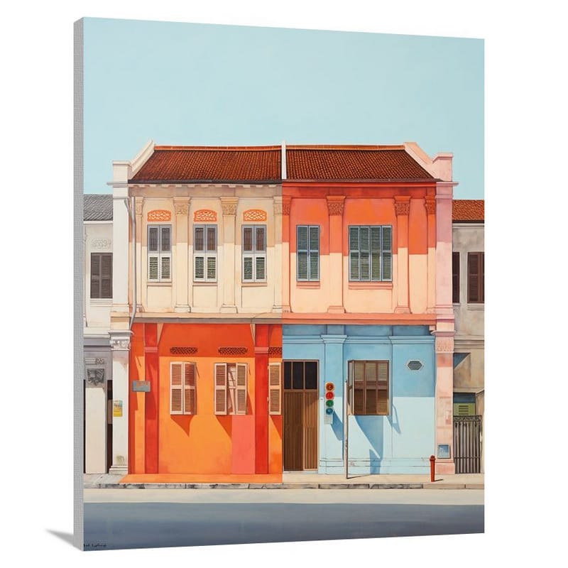Singapore's Colorful Coexistence - Canvas Print