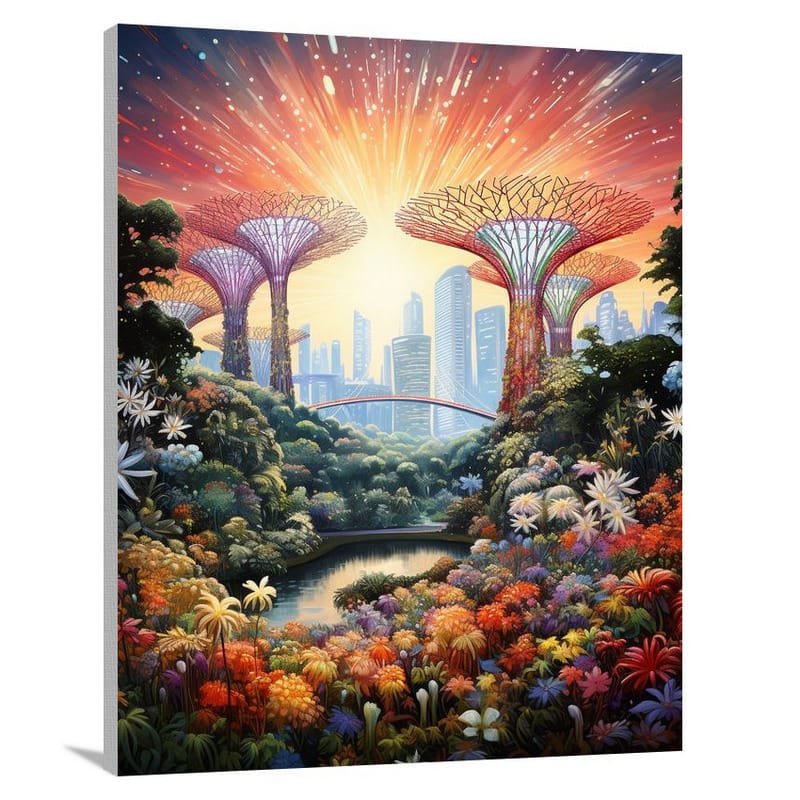 Singapore's Enchanted Oasis - Canvas Print