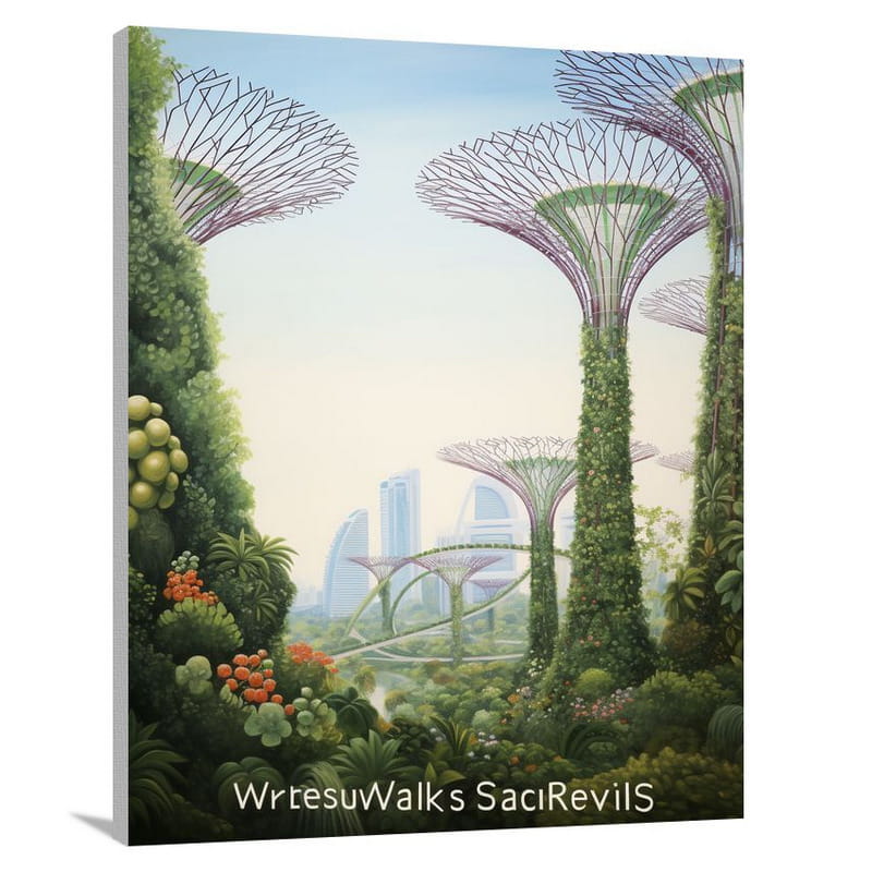 Singapore's Enchanted Supertrees - Canvas Print