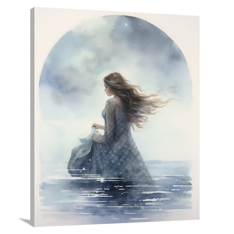 Siren's Moonlight Reflections - Canvas Print