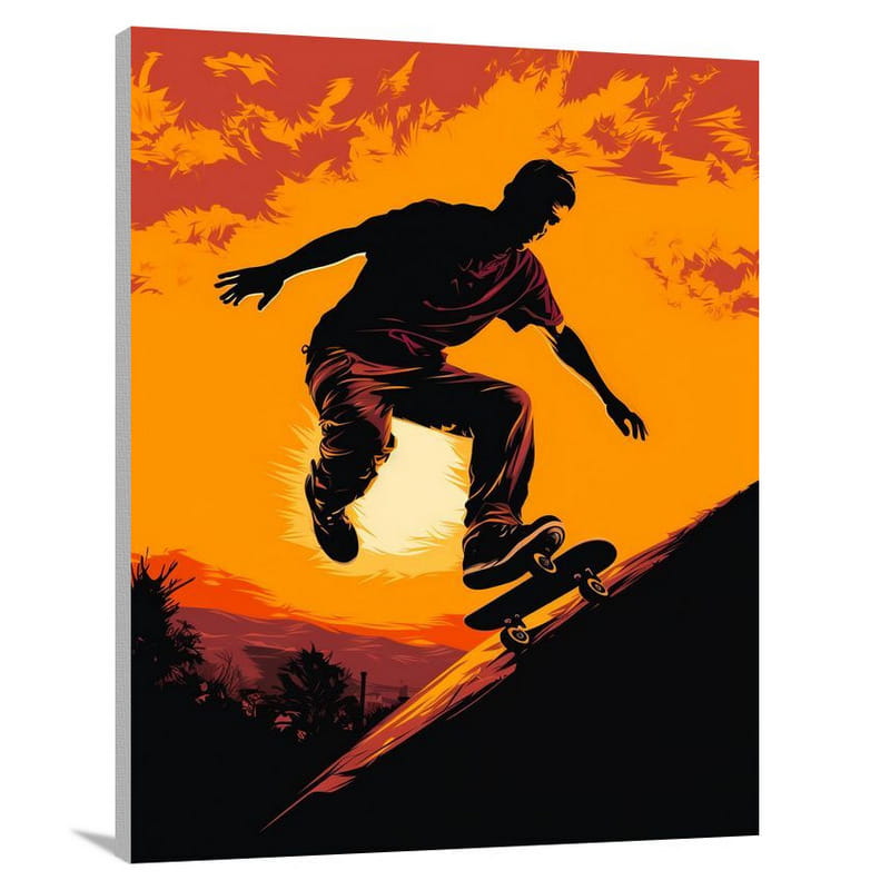 Skateboarding Passion - Canvas Print