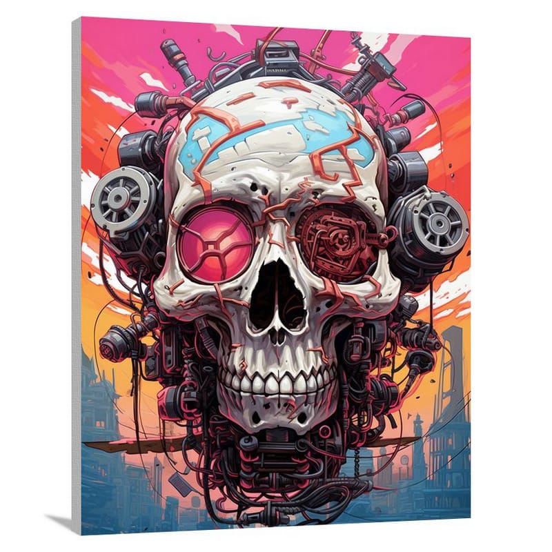 Skull Contraption - Canvas Print