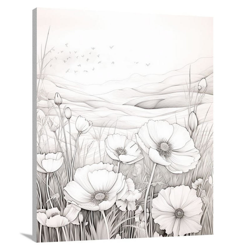 Sky's Blossoming Symphony - Canvas Print