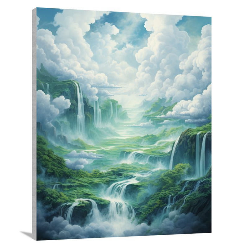 Sky's Cascade - Contemporary Art - Canvas Print
