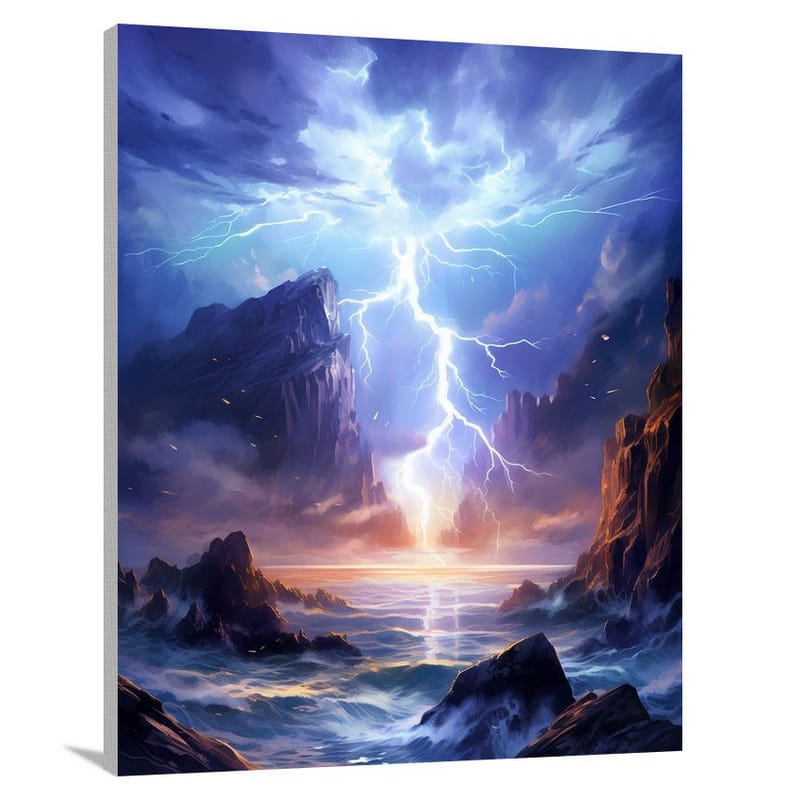 Sky's Electric Symphony - Canvas Print
