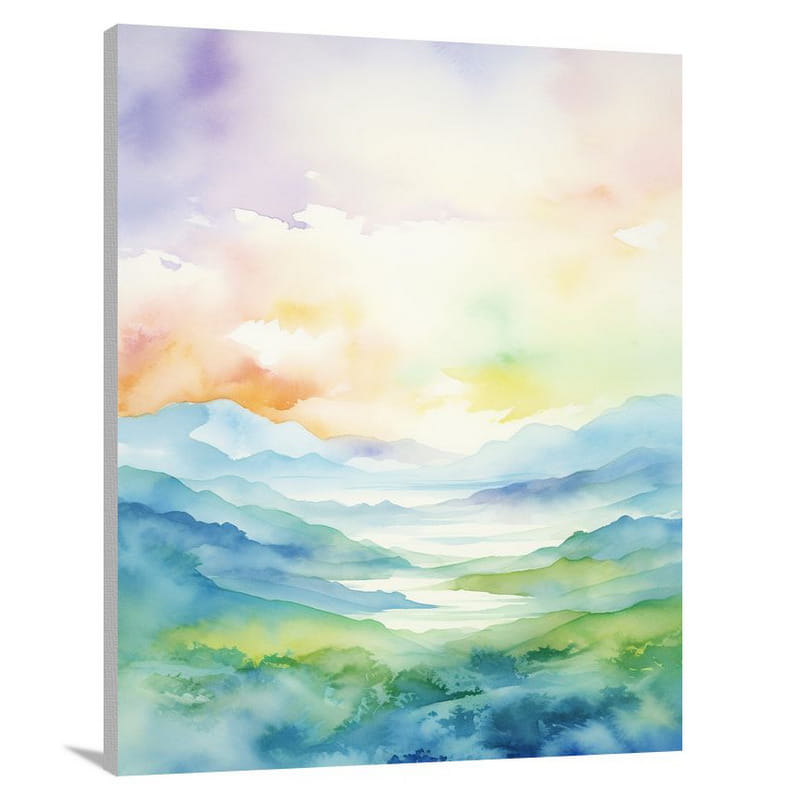 Skyline, Human landscapes: Ethereal Horizons - Canvas Print