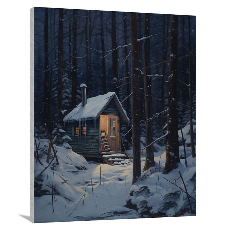 Sleeping Dreams: Cabin in the Woods - Canvas Print