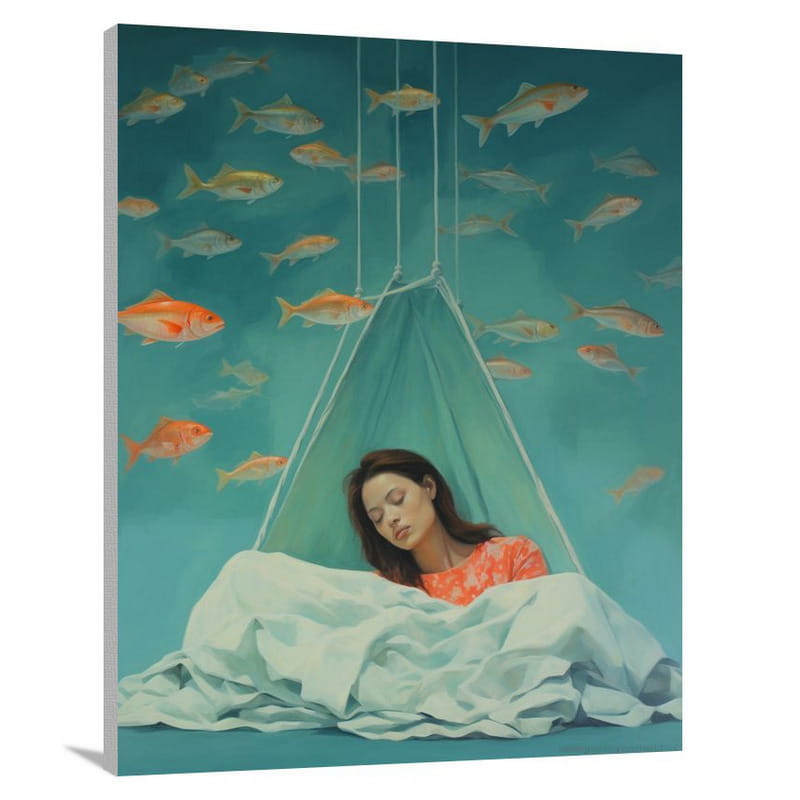 Sleeping Serenity - Minimalist - Canvas Print