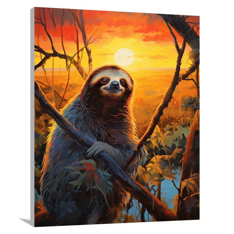 Sloth's Serenity - Canvas Print