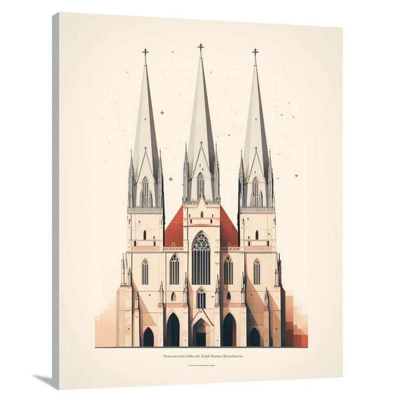 Slovakia's Gothic Majesty - Canvas Print