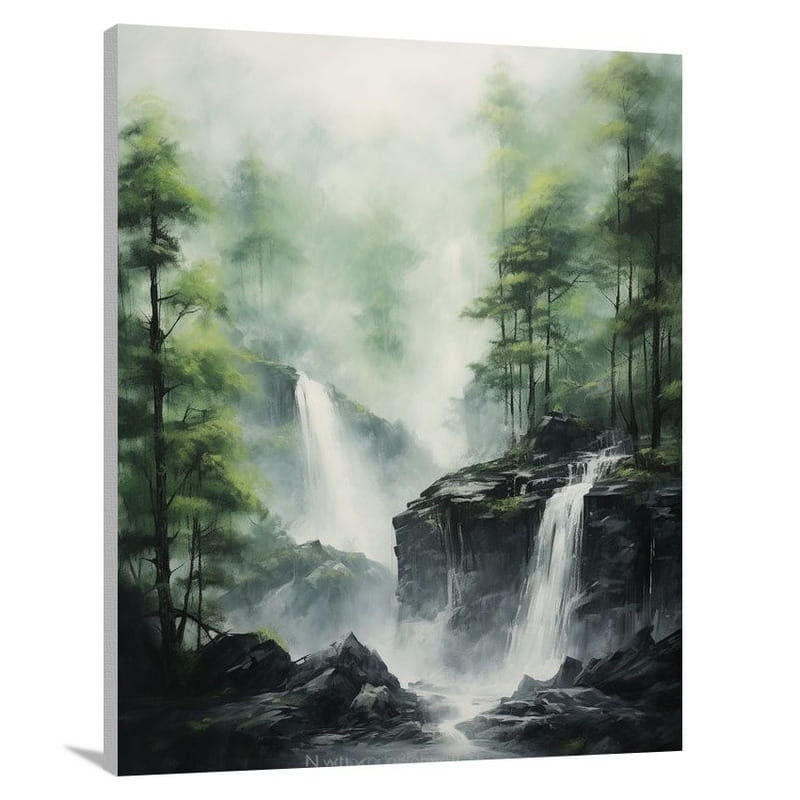 Slovenia's Enchanted Cascades - Canvas Print