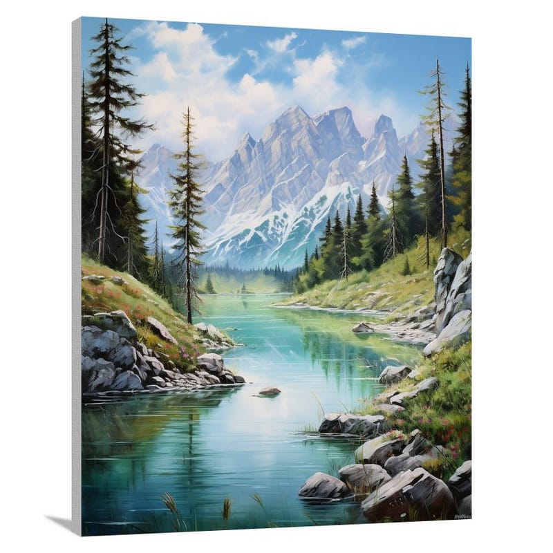 Slovenia's Majestic Serenity - Contemporary Art - Canvas Print