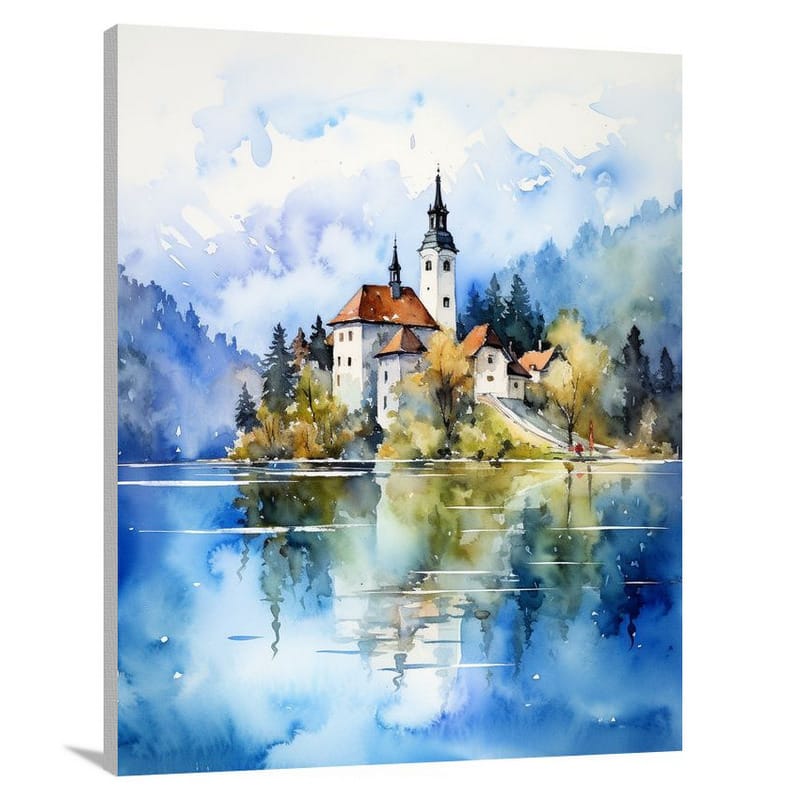 Slovenia's Serene Reflections - Canvas Print