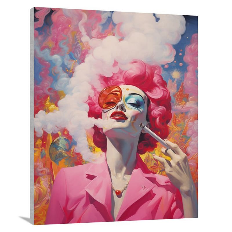 Smoking Seduction - Canvas Print