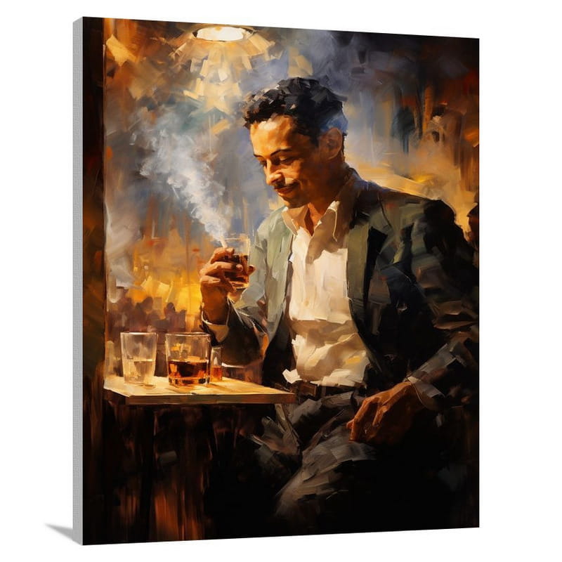 Smoking Side Interests - Canvas Print