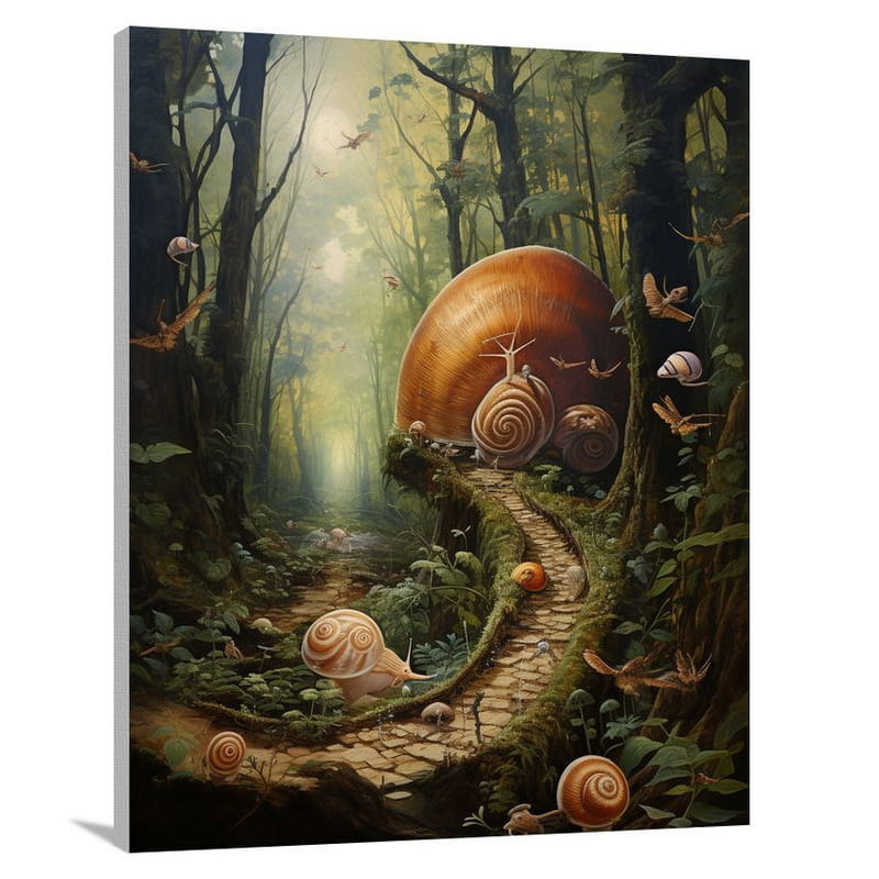 Snail - Contemporary Art - Contemporary Art - Canvas Print