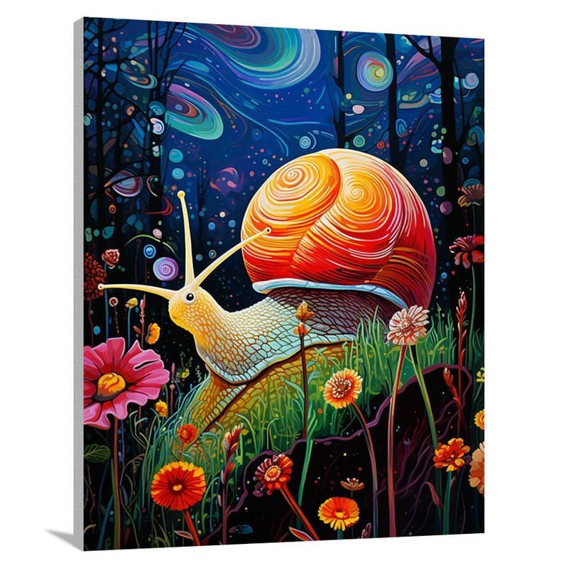 Snail - Pop Art - Canvas Print