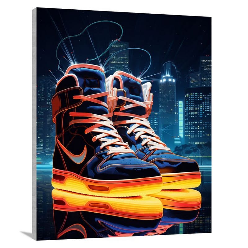 Sneaker Lights - Canvas Print