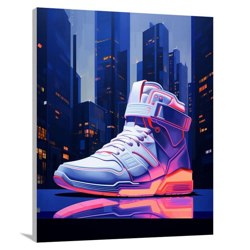 Sneaker Lights - Minimalist - Canvas Print