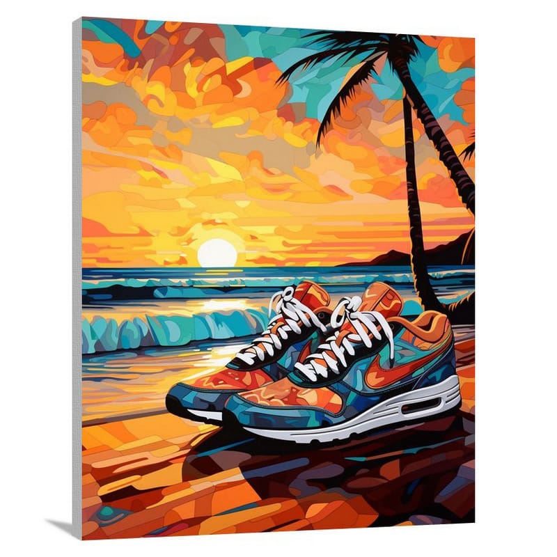 Sneaker Sunset - Canvas Print