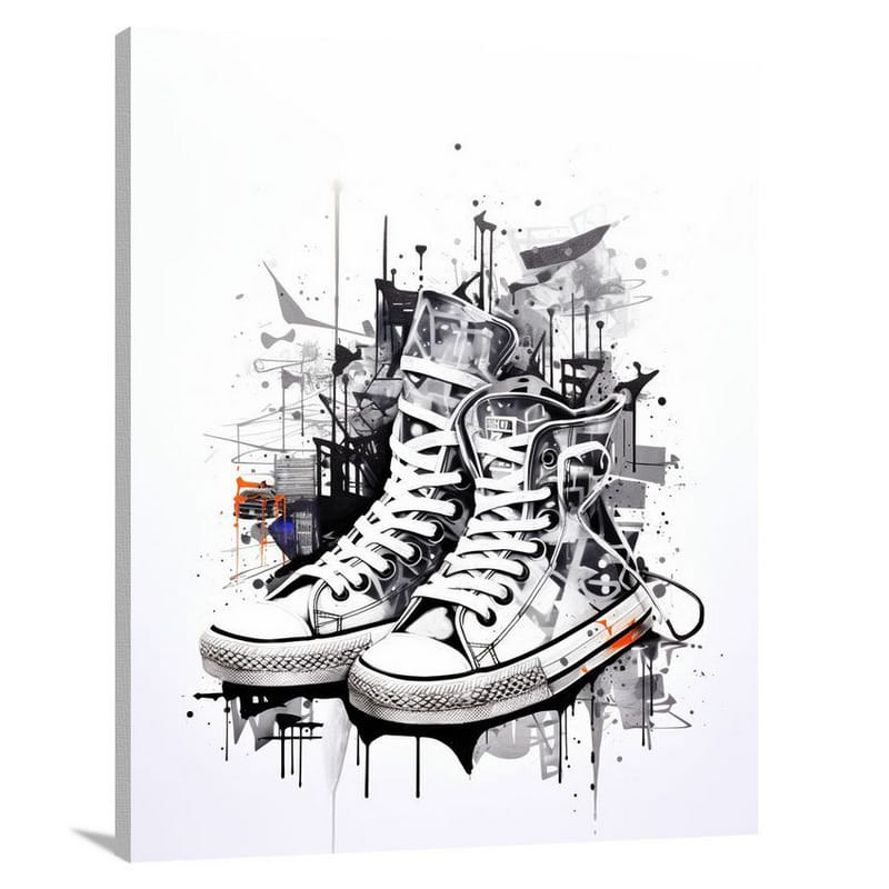 Sneaker Symphony - Canvas Print